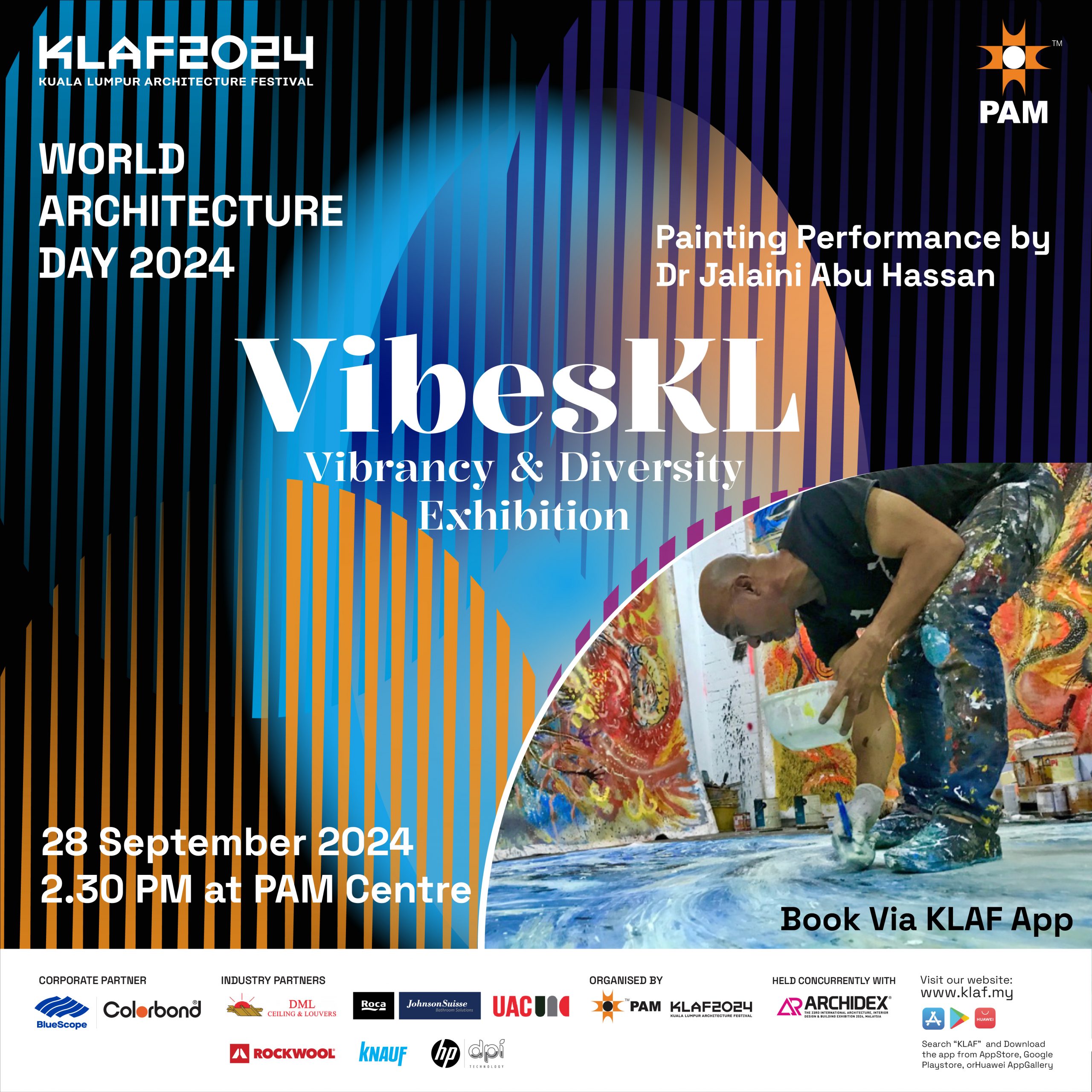 VIBES KL at KLAF 2024: PAINTING PERFORMANCE FOR  WORLD ARCHITECTURE DAY 2024